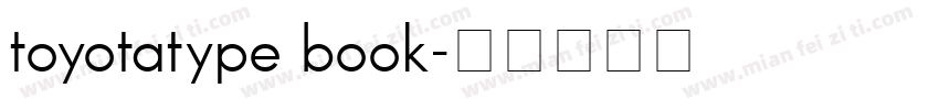 toyotatype book字体转换